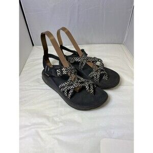 Chaco Women's Size 9 Black White Zx1 Classic Adjustable Sport Sandals Origami